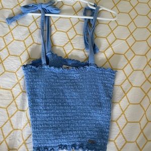 Hollister blue or red tank top